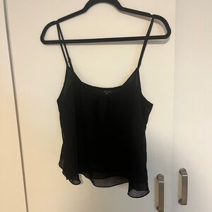 Talula black layered tank top